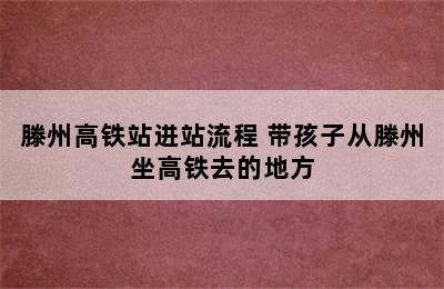 滕州高铁站进站流程 带孩子从滕州坐高铁去的地方